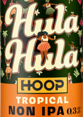 Hula Hula Tropical Non IPA etiket